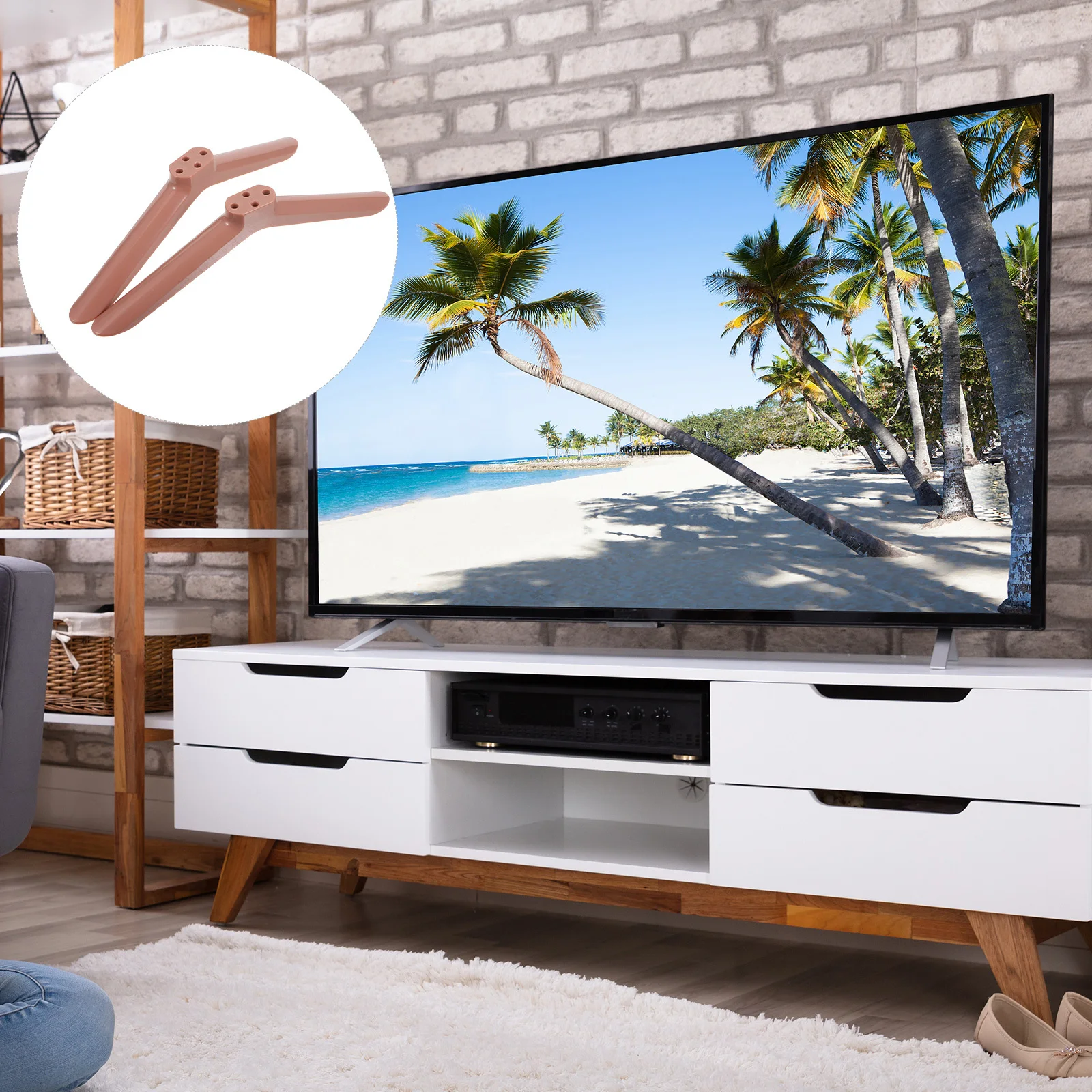 1Pair Stand Legs Universal Base Pedestal for Flat Screen 32-85 Inch Living Room Bedroom Office Rose Gold Sturdy Support
1Pair Stand Legs Universal Base Pedestal for Flat Screen 32-85 Inch Living Room Bedroom Office Rose Gold Sturdy Support