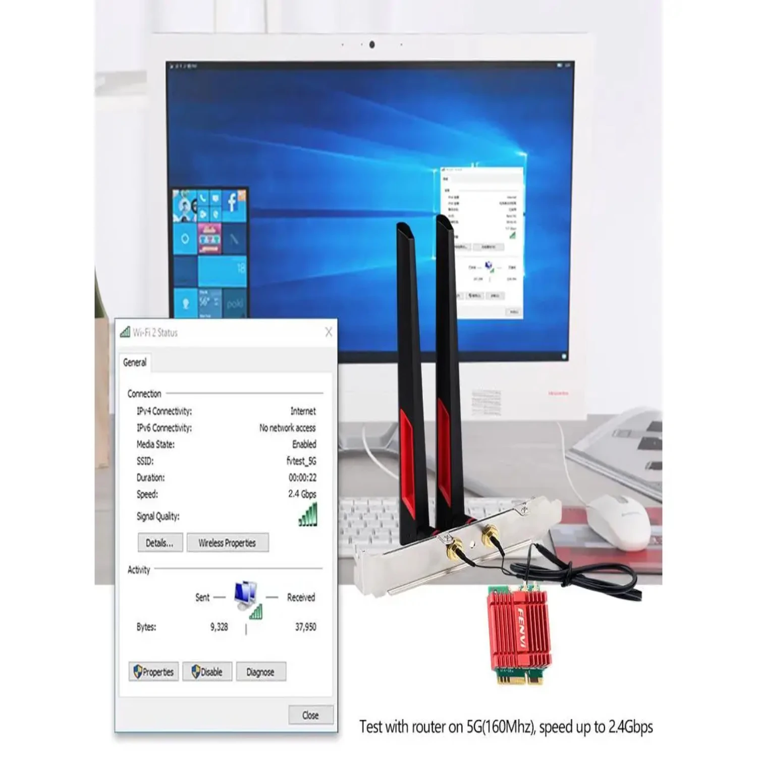 Сетевая карта Wi-Fi 7 BE200 M.2 2,4G/5G/6 ГГц Bluetooth 5,4 с антенной Настольный беспроводной адаптер Wi-Fi7 be200NGW для ПК
Сетевая карта Wi-Fi 7 BE200 M.2 2,4G/5G/6 ГГц Bluetooth 5,4 с антенной Настольный беспроводной адаптер Wi-Fi7 be200NGW для ПК