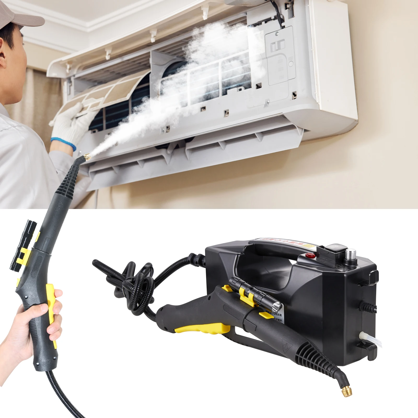 Good Steamer Kills 99.9% Bacteria Portable Pressure Steam Cleaner for Cleaning Bathroom Kitchen Windows Car and Upholstery
Good Steamer Kills 99.9% Bacteria Portable Pressure Steam Cleaner for Cleaning Bathroom Kitchen Windows Car and Upholstery