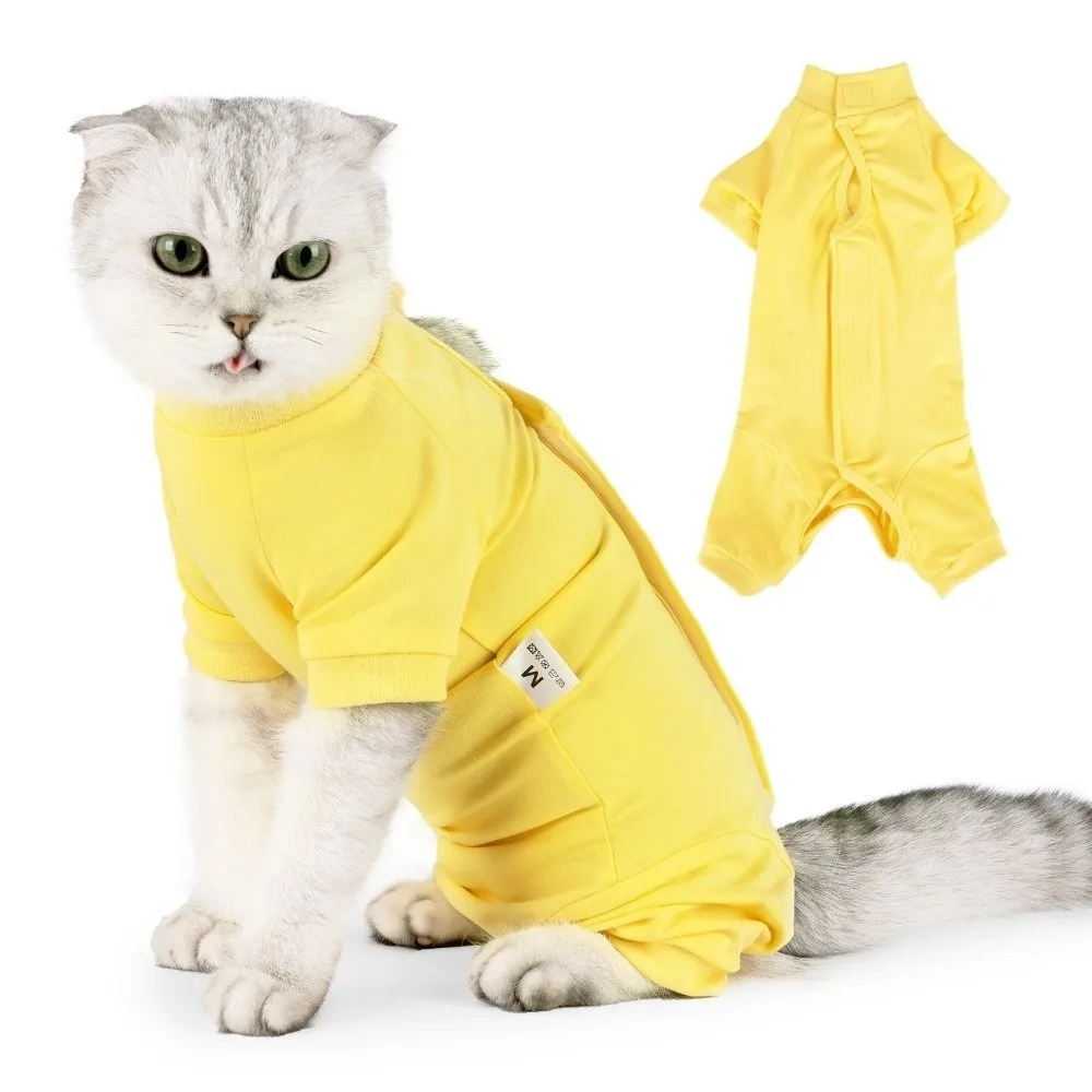 Adjustable Cat Recovery Suit Breathable Comfortable Pet Anti-Lick Suit Soft Solid Color Pet Jumpsuit Neuter Recovery
Adjustable Cat Recovery Suit Breathable Comfortable Pet Anti-Lick Suit Soft Solid Color Pet Jumpsuit Neuter Recovery