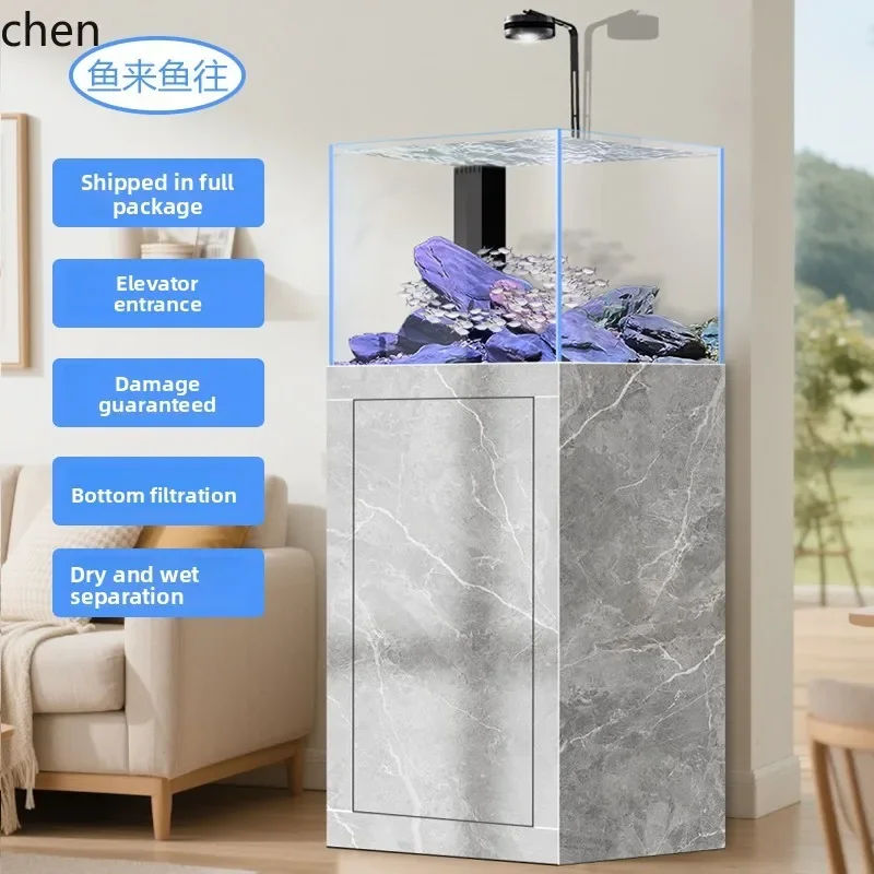 L14- fish tank living room new small ultra-white glass ecological bottom filter desktop vertical stream tank aquarium
L14- fish tank living room new small ultra-white glass ecological bottom filter desktop vertical stream tank aquarium
