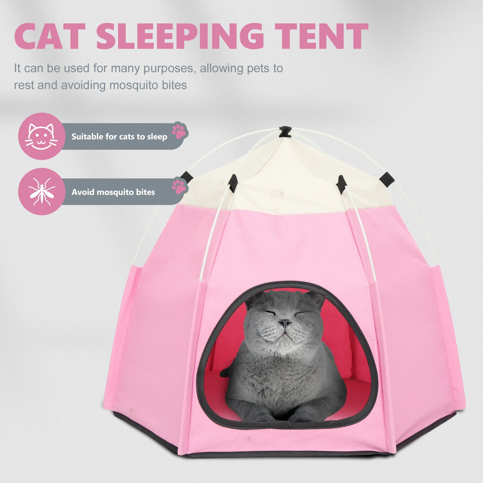 Comfortable Pet Tent House Foldable Indoor Outdoor Sleeping Shelter for Cats Small Dogs All-Season Wear-Resistant Play Tent Nest
Comfortable Pet Tent House Foldable Indoor Outdoor Sleeping Shelter for Cats Small Dogs All-Season Wear-Resistant Play Tent Nest