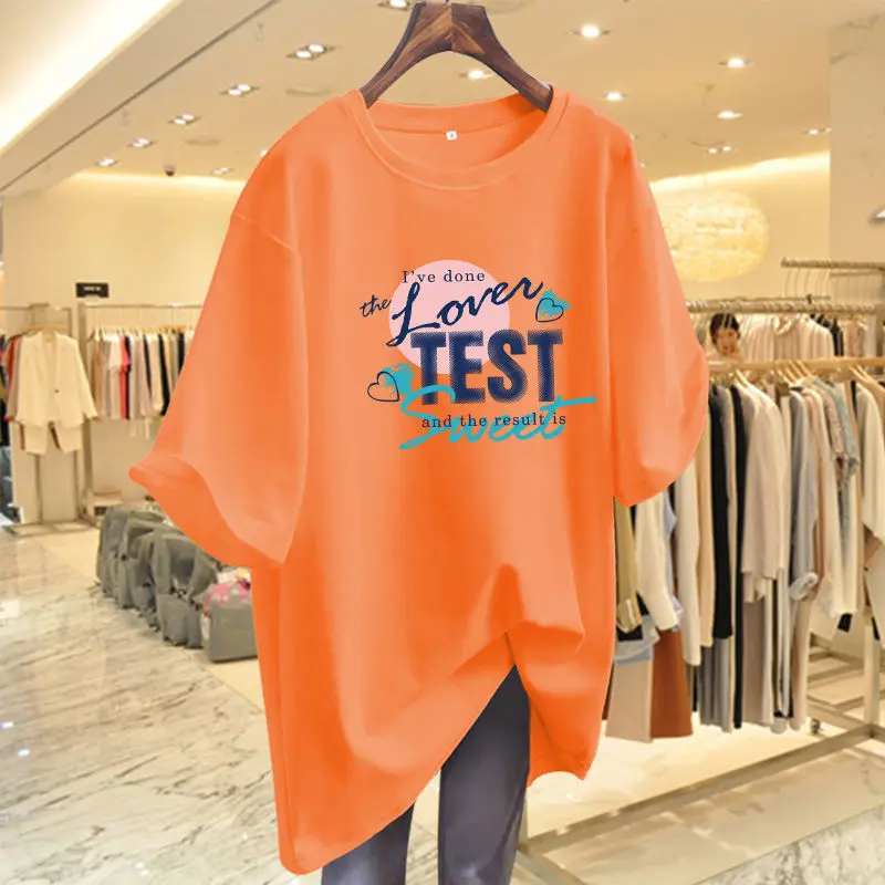 Women's Clothing Fashion Letter Love Pure Cotton O-Neck Short Sleeve Basic T-Shirts Summer New Chic Casual Loose Top Tee M-6XL
Women's Clothing Fashion Letter Love Pure Cotton O-Neck Short Sleeve Basic T-Shirts Summer New Chic Casual Loose Top Tee M-6XL
