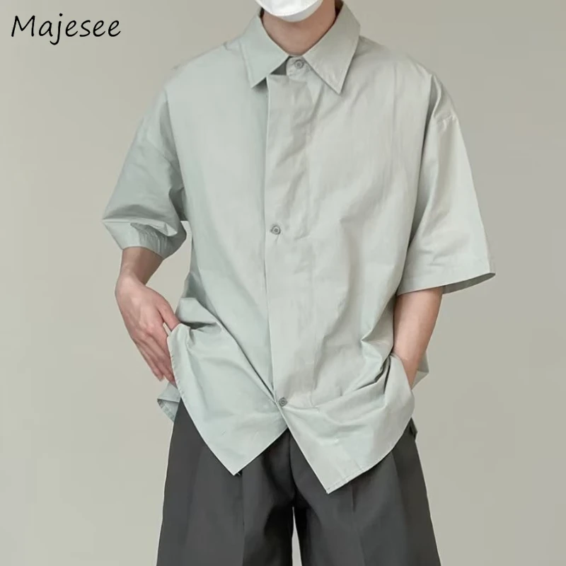 S-4XL Shirts Men Vintage Clothing Summer Minimalist Harajuku British Hipster Temper Preppy Unisex Camisas New Fashion Streetwear
S-4XL Shirts Men Vintage Clothing Summer Minimalist Harajuku British Hipster Temper Preppy Unisex Camisas New Fashion Streetwear