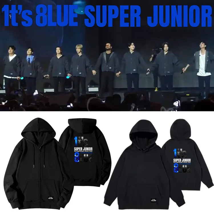 Худи на молнии Super Junior к 8-летию группы, весенне-осенняя, для повседневной носки, с длинным рукавом, хлопковая толстовка
Худи на молнии Super Junior к 8-летию группы, весенне-осенняя, для повседневной носки, с длинным рукавом, хлопковая толстовка