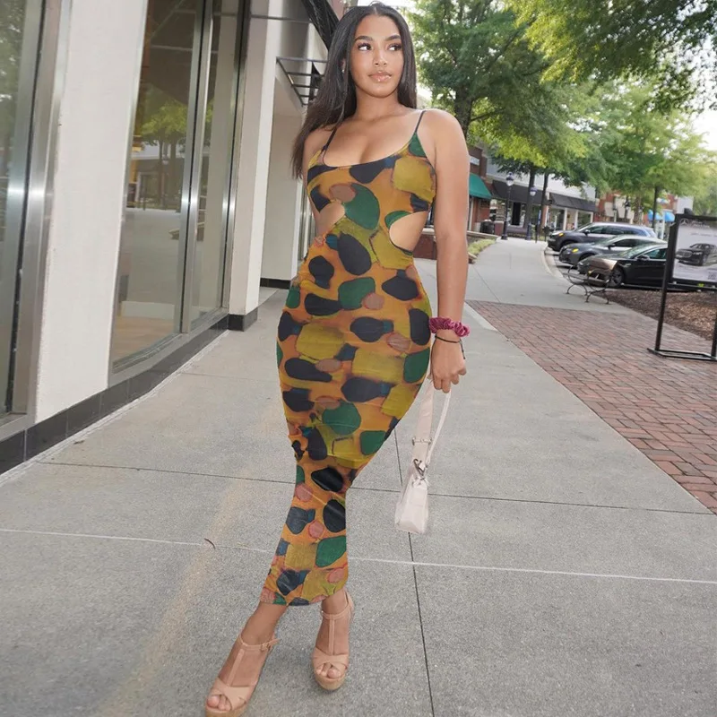 venvenli European and American style women's summer 2022 new fashion printing hollow slender halter halter dress foreign trade17
venvenli European and American style women's summer 2022 new fashion printing hollow slender halter halter dress foreign trade17