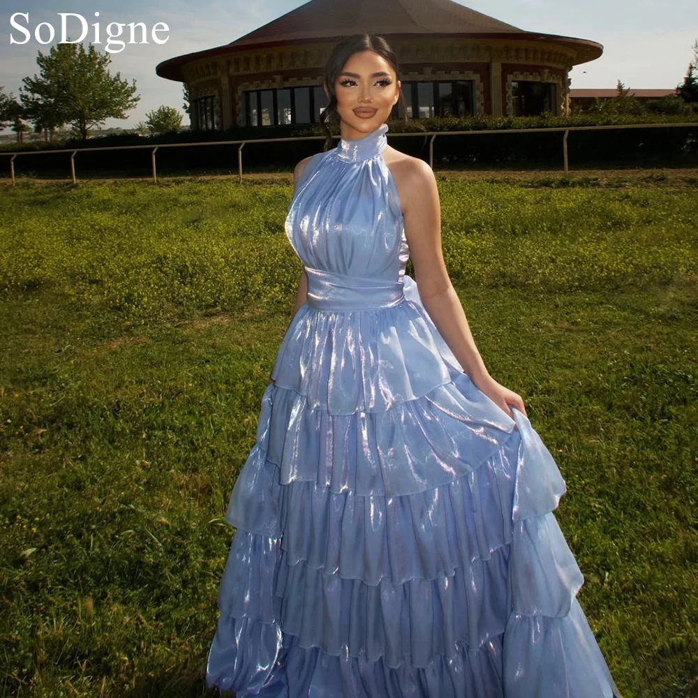 SoDigne Liquid Organza Halter Evening Dress Pleated Sleeveless Party Dresses A-Line Tiered Cake Dress Prom Gowns Customized
SoDigne Liquid Organza Halter Evening Dress Pleated Sleeveless Party Dresses A-Line Tiered Cake Dress Prom Gowns Customized