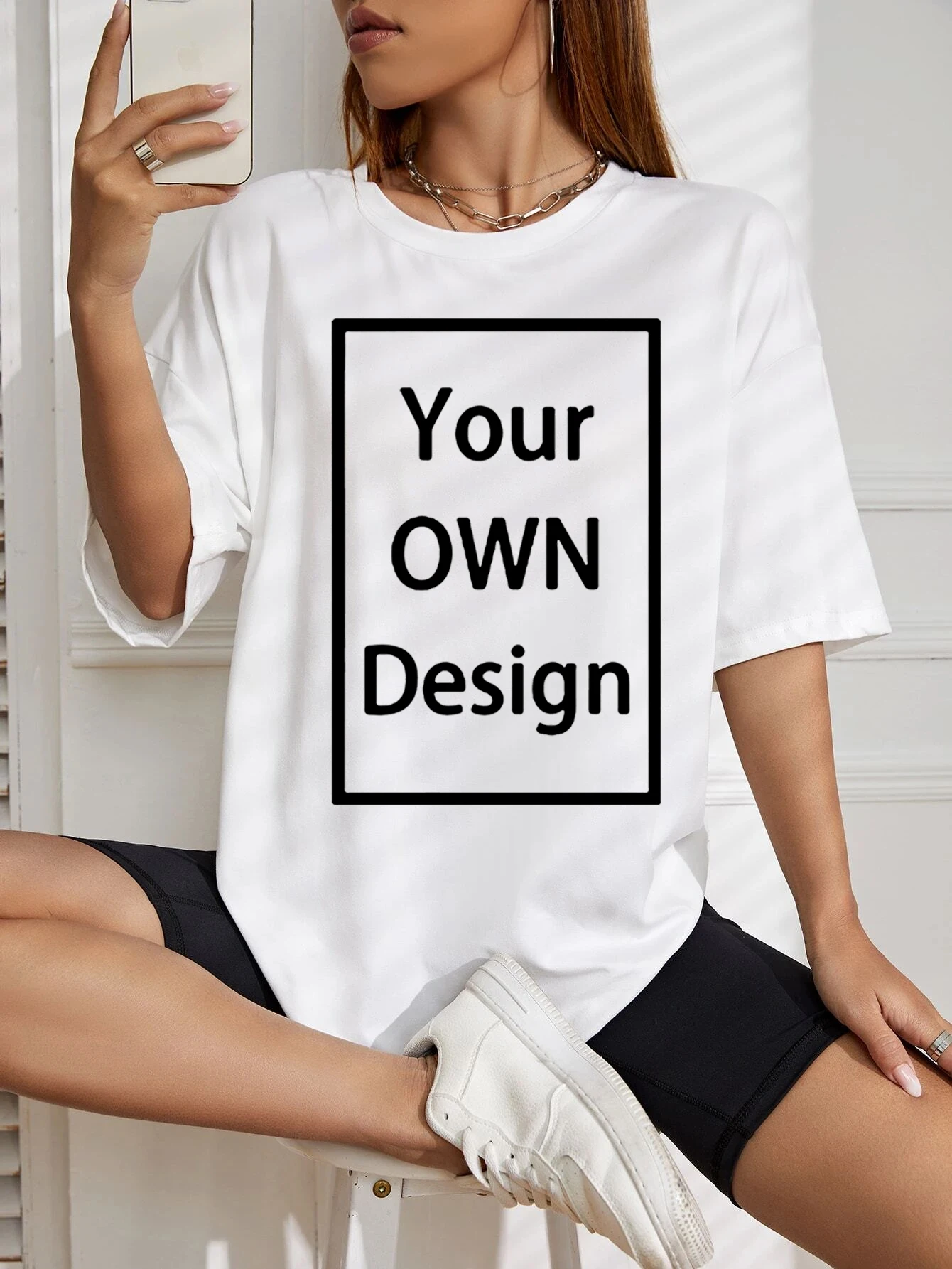 Customiz The Pattern Logo Women T Shirts 100% Cotton DIY T-Shirt Crewneck Oversized Clothes Comfortable Y2K Short Sleeve
Customiz The Pattern Logo Women T Shirts 100% Cotton DIY T-Shirt Crewneck Oversized Clothes Comfortable Y2K Short Sleeve