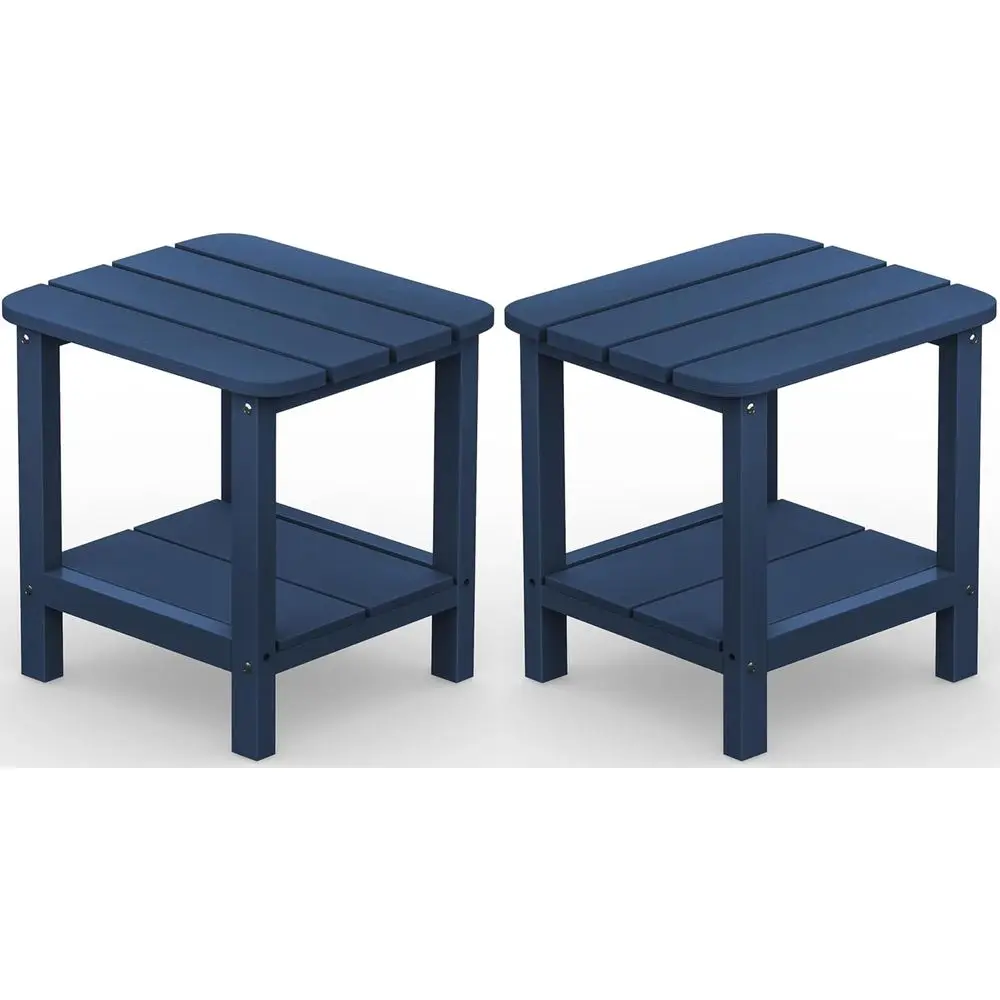 Table Set of 2, Outdoor Side Table - Blue
Table Set of 2, Outdoor Side Table - Blue