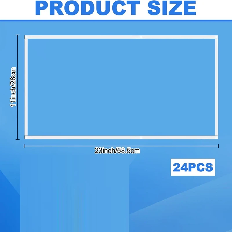 24 упаковки абразивных чехлов для объективов шкафа — защитные чехлы для линз шкафа для запасных частей абразивной обработки 23x11 дюймов-ABLM
24 упаковки абразивных чехлов для объективов шкафа — защитные чехлы для линз шкафа для запасных частей абразивной обработки 23x11 дюймов-ABLM