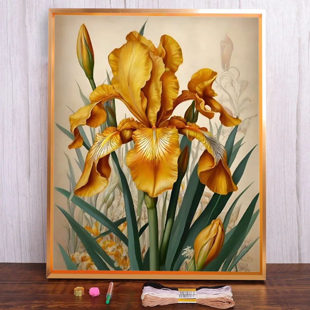 Flower Iris Printed 11CT Cross-Stitch Embroidery Full Kit DMC Threads Handiwork Craft Sewing Handmade Counted Different Design
Flower Iris Printed 11CT Cross-Stitch Embroidery Full Kit DMC Threads Handiwork Craft Sewing Handmade Counted Different Design