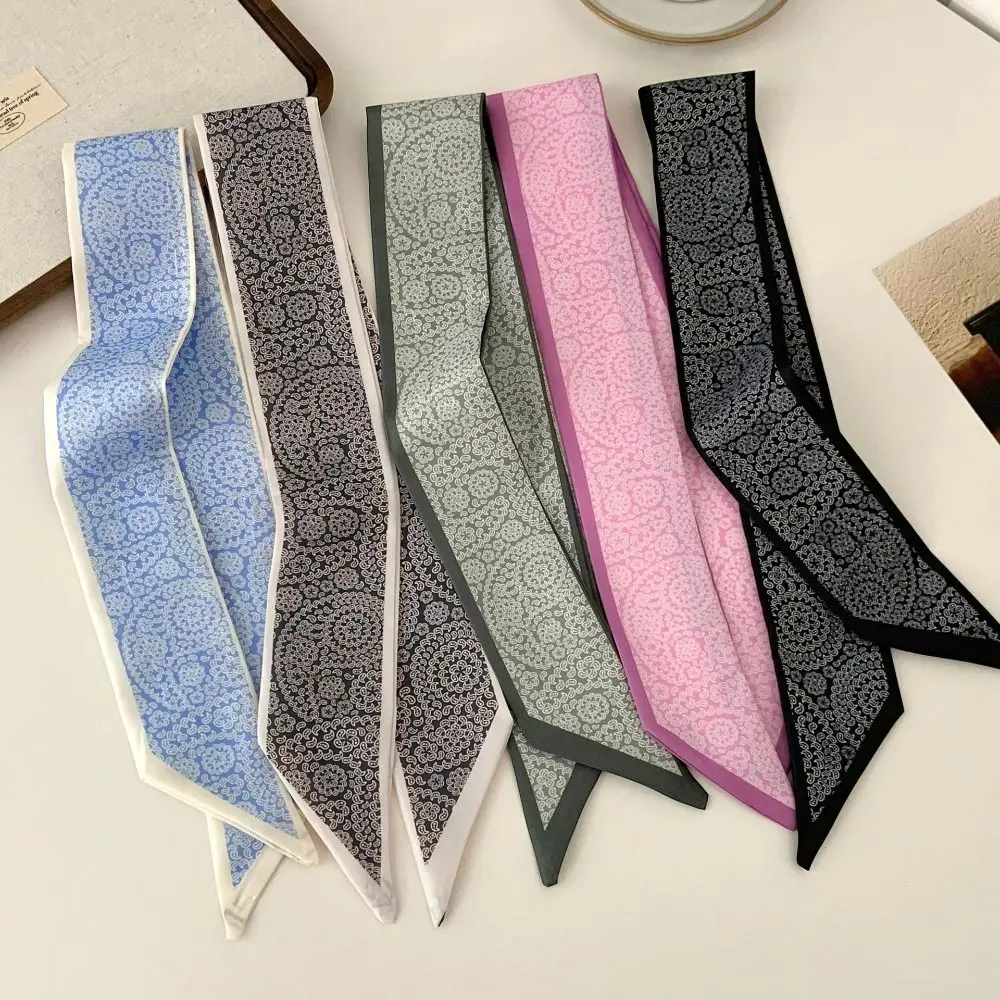 Narrow Long Paisley Patterned Silk Scarf Silk Material Satin Neck Scarves Versatile High-end Feel Geometric Floral Scarf
Narrow Long Paisley Patterned Silk Scarf Silk Material Satin Neck Scarves Versatile High-end Feel Geometric Floral Scarf