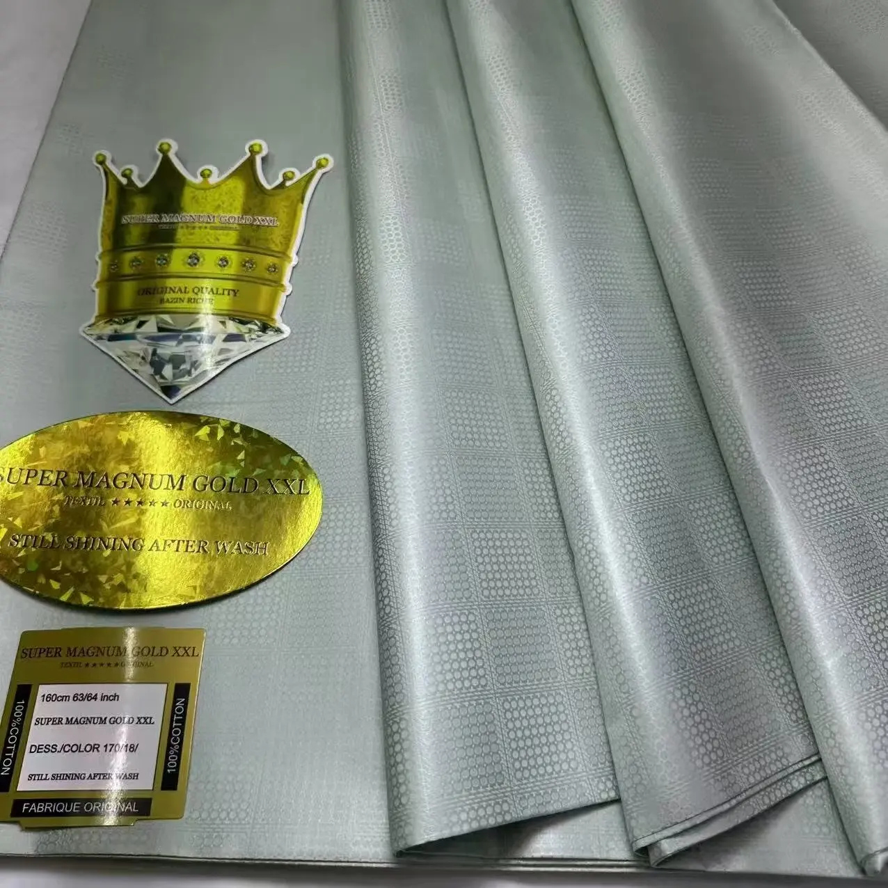 5 ярдов, 100% хлопок, африканский жаккардовый платок для бассейна, ткань Bazin Riche Brode для мужчин или женщин, материал одежды, свадебная вечеринка
5 ярдов, 100% хлопок, африканский жаккардовый платок для бассейна, ткань Bazin Riche Brode для мужчин или женщин, материал одежды, свадебная вечеринка