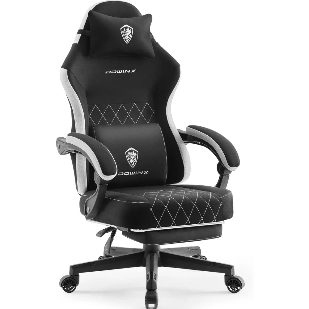 Gaming Chair Fabric with Pocket Spring Cushion, High Back Ergonomic Computer Chair with Footrest for Adults, Massage Lumbar
Gaming Chair Fabric with Pocket Spring Cushion, High Back Ergonomic Computer Chair with Footrest for Adults, Massage Lumbar