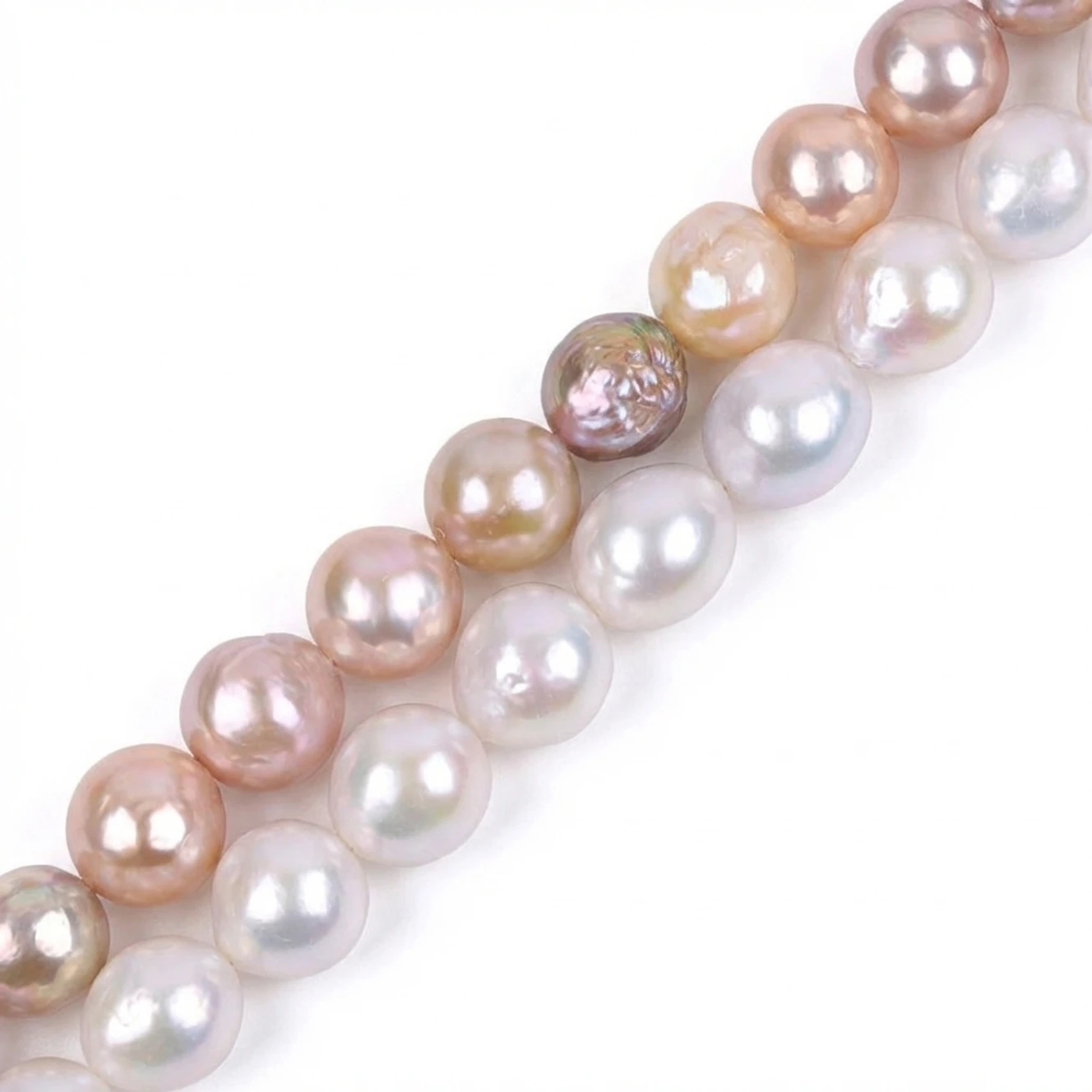 10mm Pink White Real Genuine Edison Nucleated Pearl Baroque Round Cultured Freshwater Pearl Beads Jerwelry Necklace 15 Inches
10mm Pink White Real Genuine Edison Nucleated Pearl Baroque Round Cultured Freshwater Pearl Beads Jerwelry Necklace 15 Inches