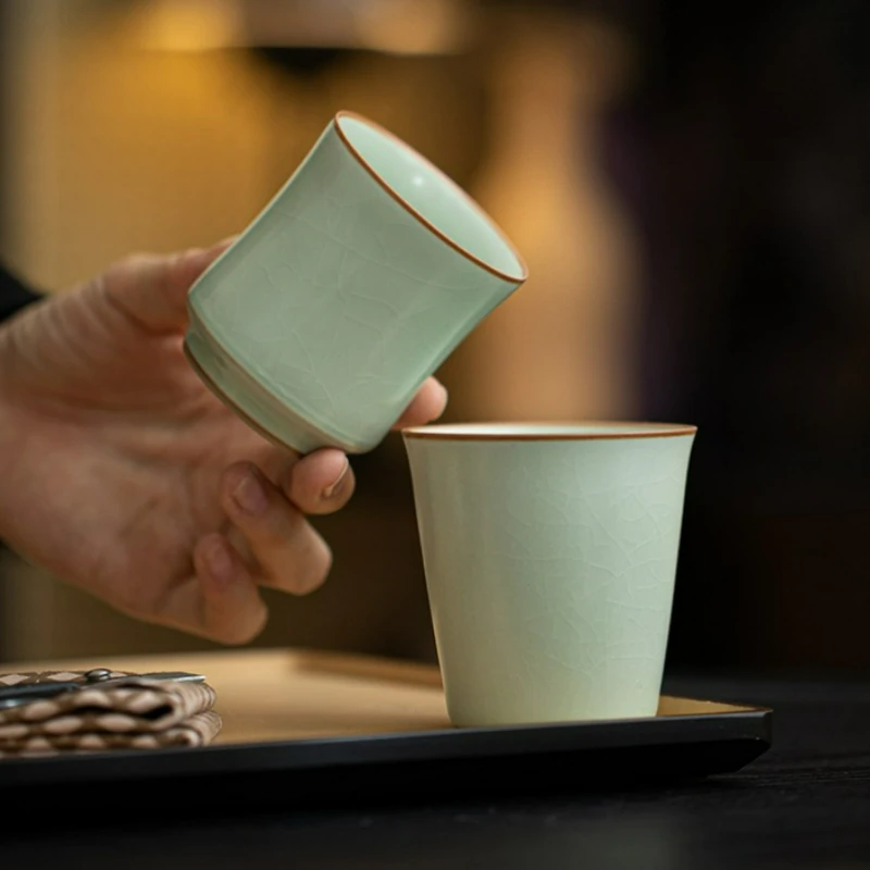 Japanese Ru Kiln Ceramic Tea Cup Creative Chinese Small Personal Cup Tasting Puer Tea Bowl Household Kung Fu Tea Set Accessories
Japanese Ru Kiln Ceramic Tea Cup Creative Chinese Small Personal Cup Tasting Puer Tea Bowl Household Kung Fu Tea Set Accessories