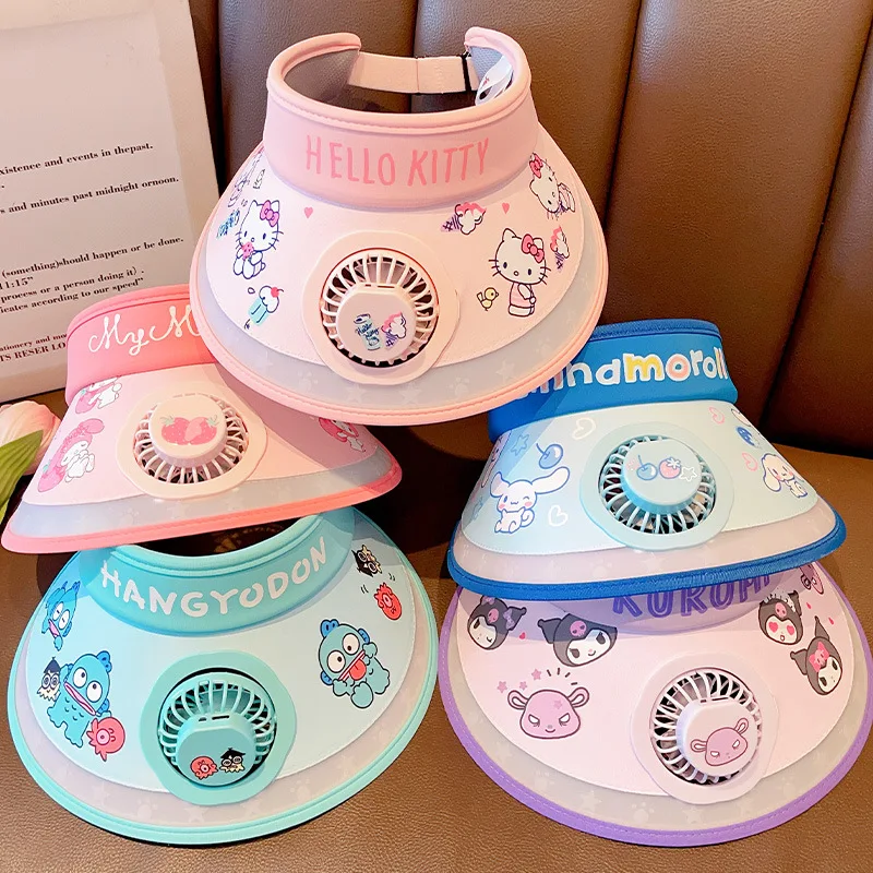 Kawaii Sanrio Anime Fan Sunscreen Cap Cute Hello Kitty Cartoon Usb Adjustable Cap Circumference Summer Outdoor Travel Gifts Kids
Kawaii Sanrio Anime Fan Sunscreen Cap Cute Hello Kitty Cartoon Usb Adjustable Cap Circumference Summer Outdoor Travel Gifts Kids