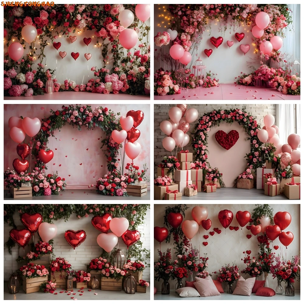 Valentine's Day Photography Backdrop February 14th Love Heart Flowers Balloon Bridal Shower Wedding Party Decor Photo Background
Valentine's Day Photography Backdrop February 14th Love Heart Flowers Balloon Bridal Shower Wedding Party Decor Photo Background