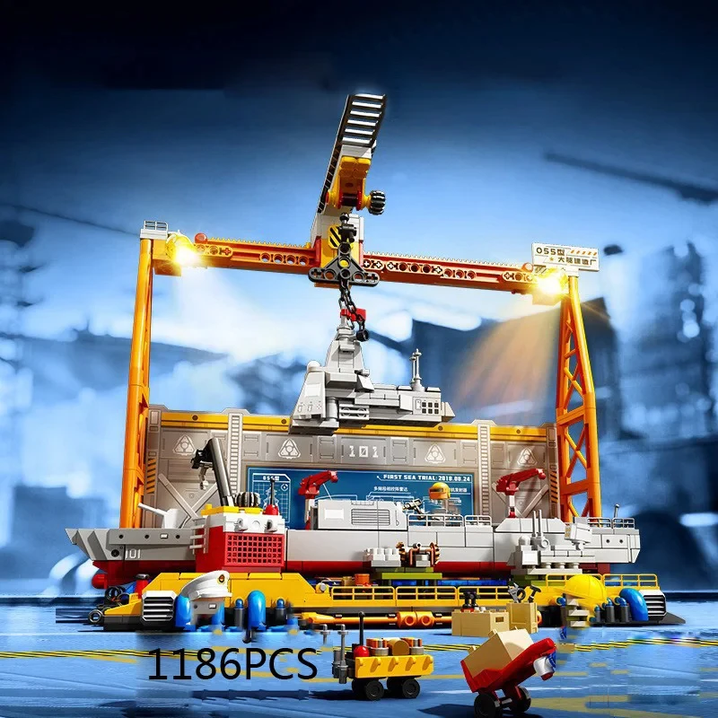Modern Military Warship Construction Plant Building Block Construction Bricks Figures Model Toys With Light Collection For Gifts
Modern Military Warship Construction Plant Building Block Construction Bricks Figures Model Toys With Light Collection For Gifts