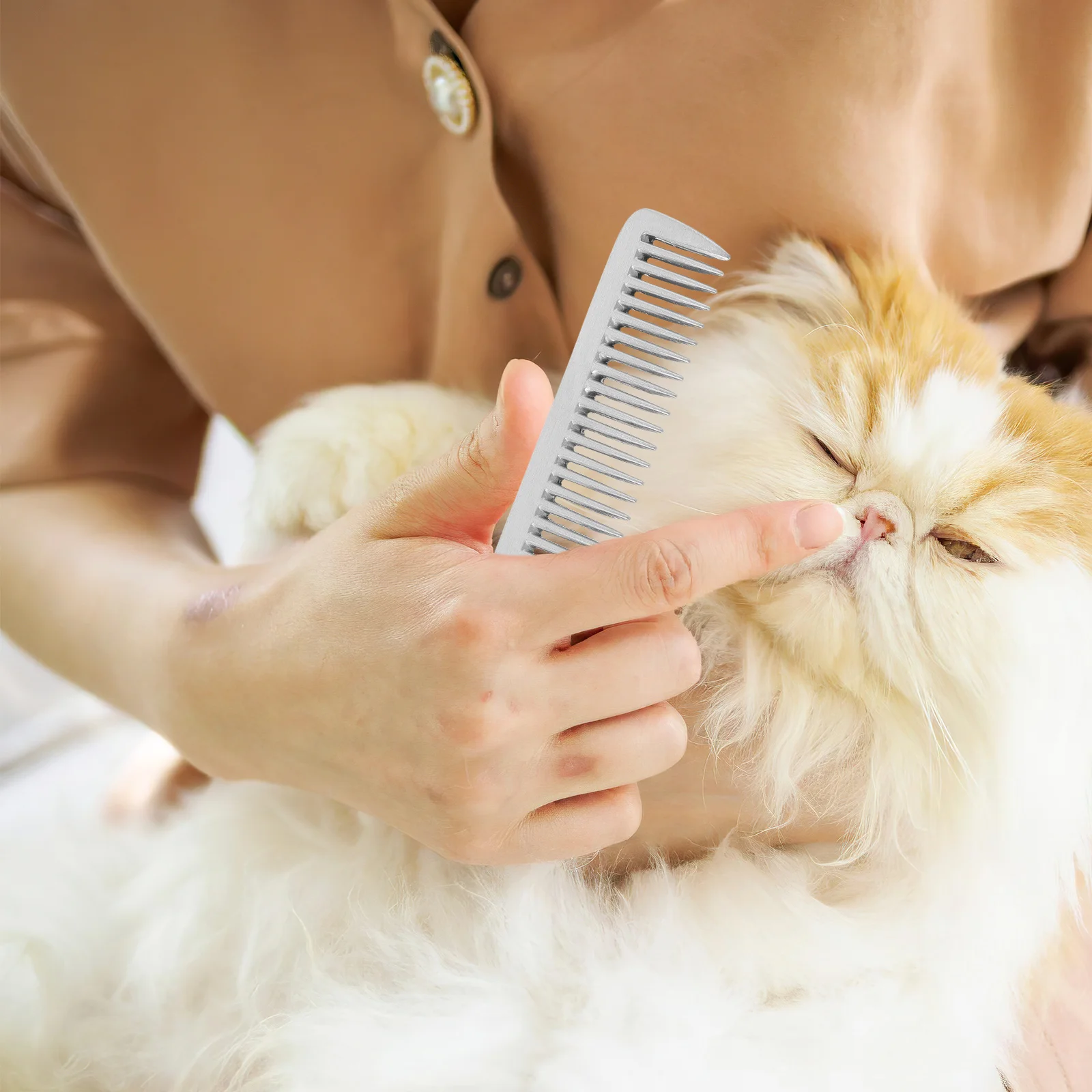 Horse Comb Dog Grooming Metal Dandruff Fine Hair Double Sided Brush Dematting Tear Stain Cat Aluminum Pet Tool
Horse Comb Dog Grooming Metal Dandruff Fine Hair Double Sided Brush Dematting Tear Stain Cat Aluminum Pet Tool