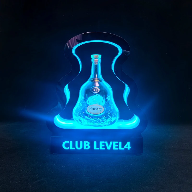 Customized new creative liquor light-up wine stand, bar XO champagne wine rack, foreign wine display stand with logo
Customized new creative liquor light-up wine stand, bar XO champagne wine rack, foreign wine display stand with logo