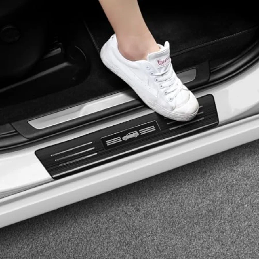 4PCS Car Door Sill Protector 2016-2020 2023 2024 2025 2026 Accessories Stainless Steel Material Black Brushed Door Entry Guards
4PCS Car Door Sill Protector 2016-2020 2023 2024 2025 2026 Accessories Stainless Steel Material Black Brushed Door Entry Guards