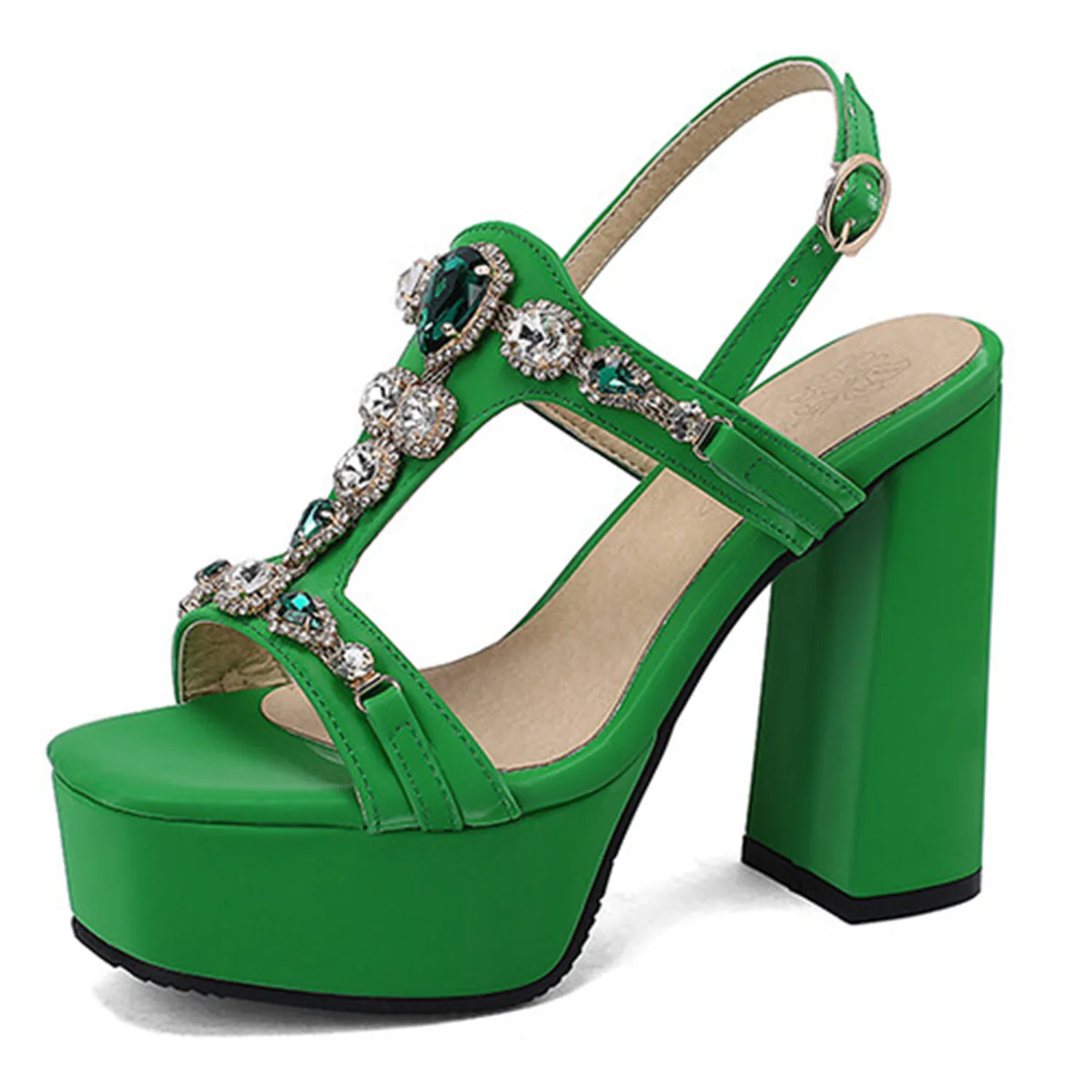 Hollow Sandals Plus Size Artificial Gemstone Rhinestone Stickers Elegant Noble Women's Sandals Platform High Thick Heel Peep Toe
Hollow Sandals Plus Size Artificial Gemstone Rhinestone Stickers Elegant Noble Women's Sandals Platform High Thick Heel Peep Toe