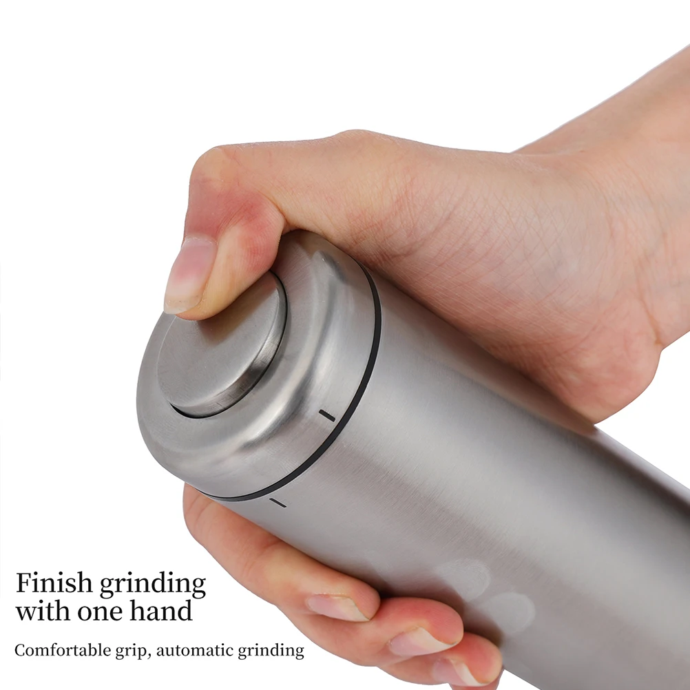Electric Pepper Grinder Stainless Steel Portable Kitchen Grinding Tool For Salt Spice Lightweight Easy To Use
Electric Pepper Grinder Stainless Steel Portable Kitchen Grinding Tool For Salt Spice Lightweight Easy To Use