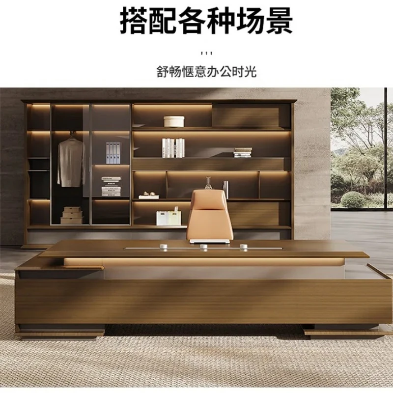 High-end President's boss desk Modern light luxury Chairperson's leadership desk
High-end President's boss desk Modern light luxury Chairperson's leadership desk