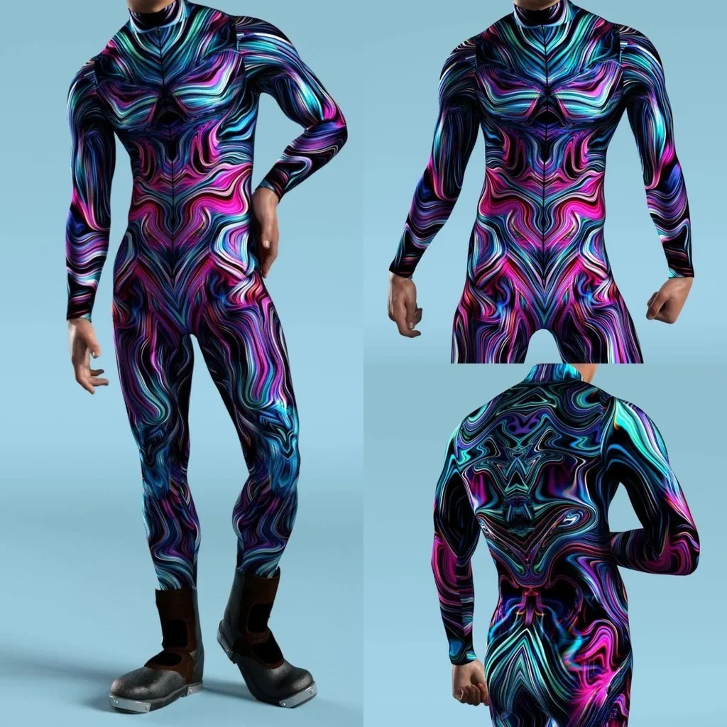 Unisex Cyber Punk 3D Digital Printing Halloween Party Role Play Outfit Women Men Cosplay Costume Carnival Jumpsuit
Unisex Cyber Punk 3D Digital Printing Halloween Party Role Play Outfit Women Men Cosplay Costume Carnival Jumpsuit