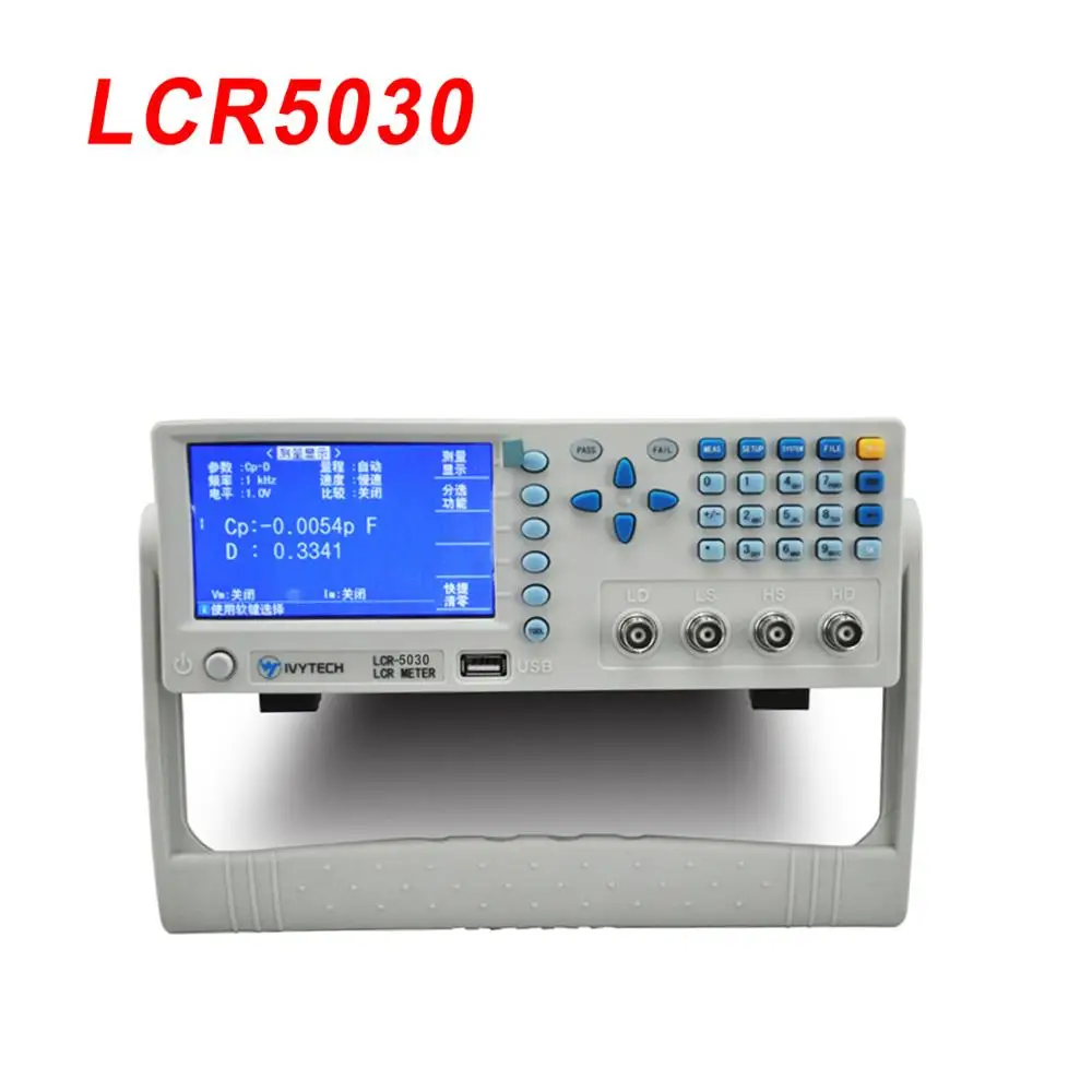 LCR5030 LCD Display High Precision 5-Bit Test Resolution Impedance Tester Bench LCR Digital Bridge 30KHz LCR Meter
LCR5030 LCD Display High Precision 5-Bit Test Resolution Impedance Tester Bench LCR Digital Bridge 30KHz LCR Meter