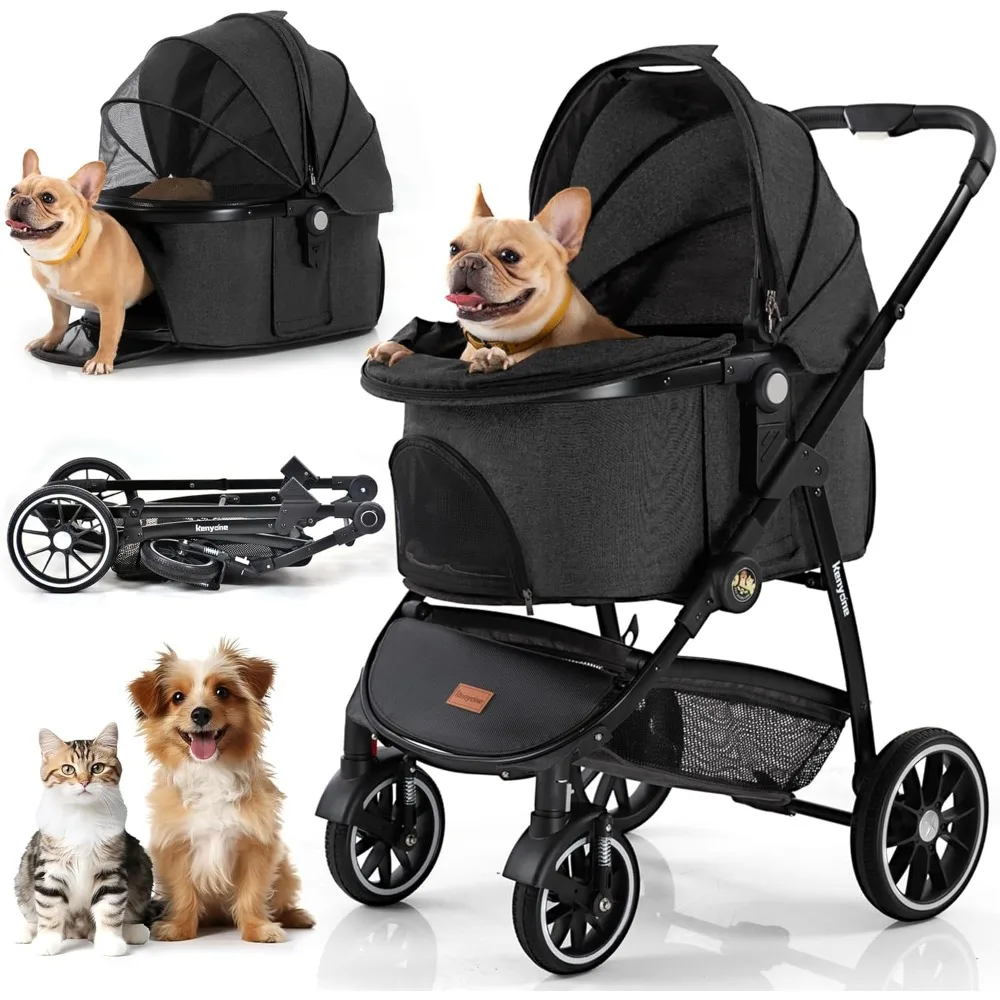 Pet Stroller 3 in 1 Dog Stroller for Medium Small Size Dogs, Large Cat Stroller with Detachable Carrier for Puppies, Doggies, K
Pet Stroller 3 in 1 Dog Stroller for Medium Small Size Dogs, Large Cat Stroller with Detachable Carrier for Puppies, Doggies, K