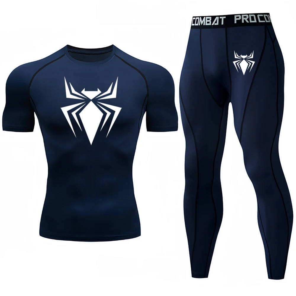 Men's Boxing Set Compression Shirt Sport Short Sleeves Rash Guard Running TShirts Quick Dry Athletic Fitness Male Two-piece Set
Men's Boxing Set Compression Shirt Sport Short Sleeves Rash Guard Running TShirts Quick Dry Athletic Fitness Male Two-piece Set