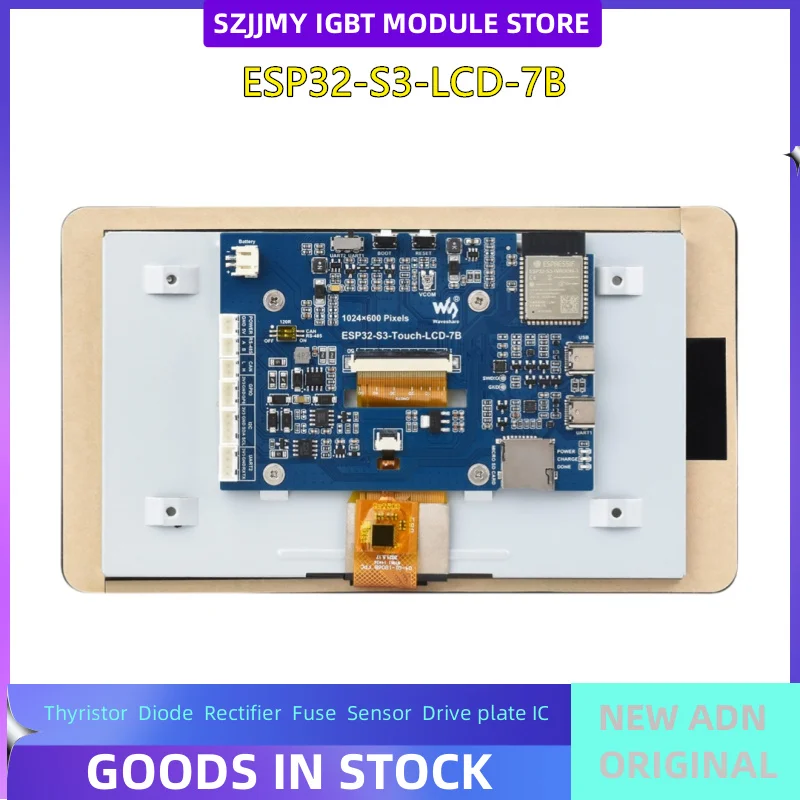 ESP32-S3 7-inch LCD touch screen development board WiFi/Bluetooth onboard CAN/RS485
ESP32-S3 7-inch LCD touch screen development board WiFi/Bluetooth onboard CAN/RS485