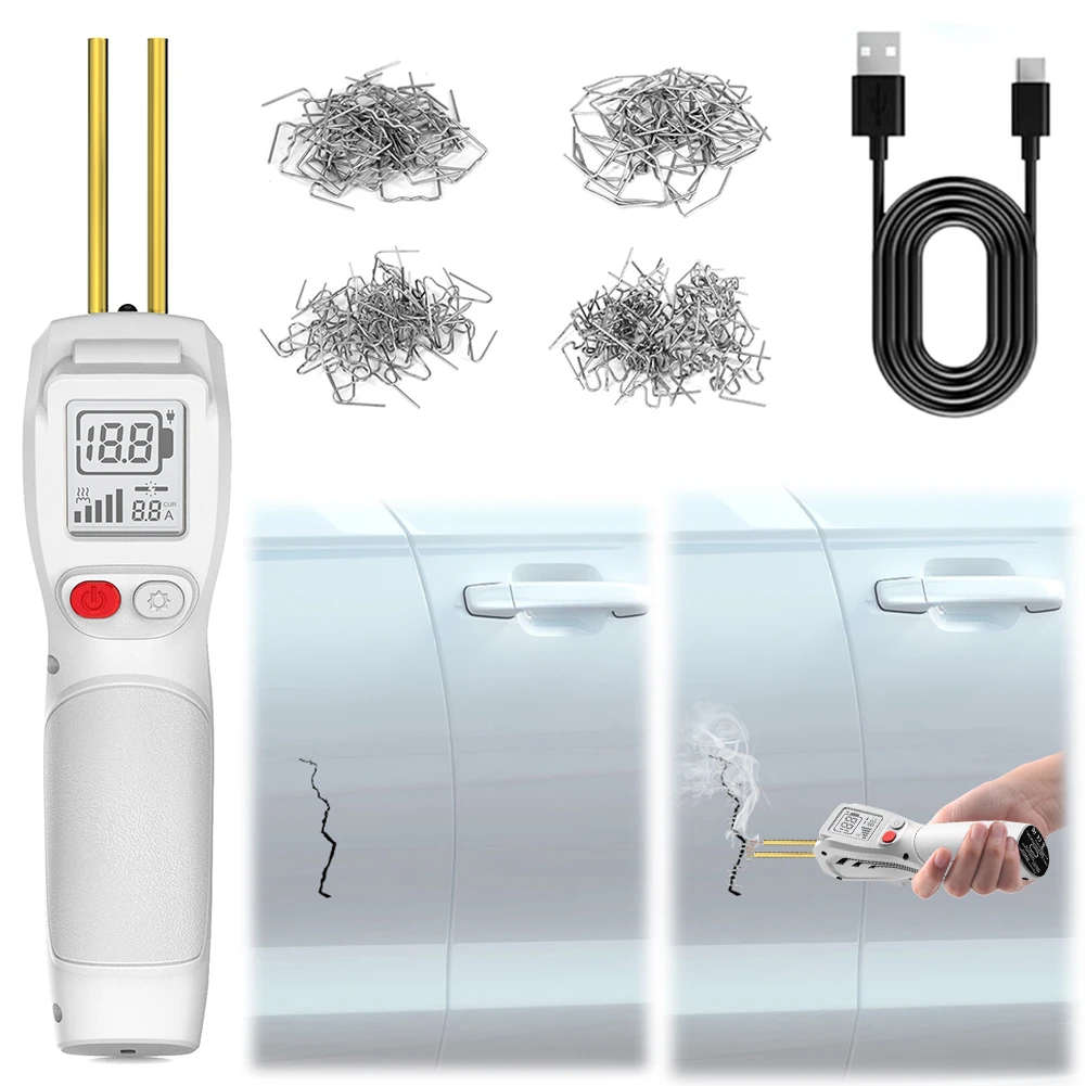 Cordless Plastic Welder with 200 Hot Staples Plastic Welding Kit Plastic Welder Kit for Plastic Crack Repair Car Bumper Repair
Cordless Plastic Welder with 200 Hot Staples Plastic Welding Kit Plastic Welder Kit for Plastic Crack Repair Car Bumper Repair