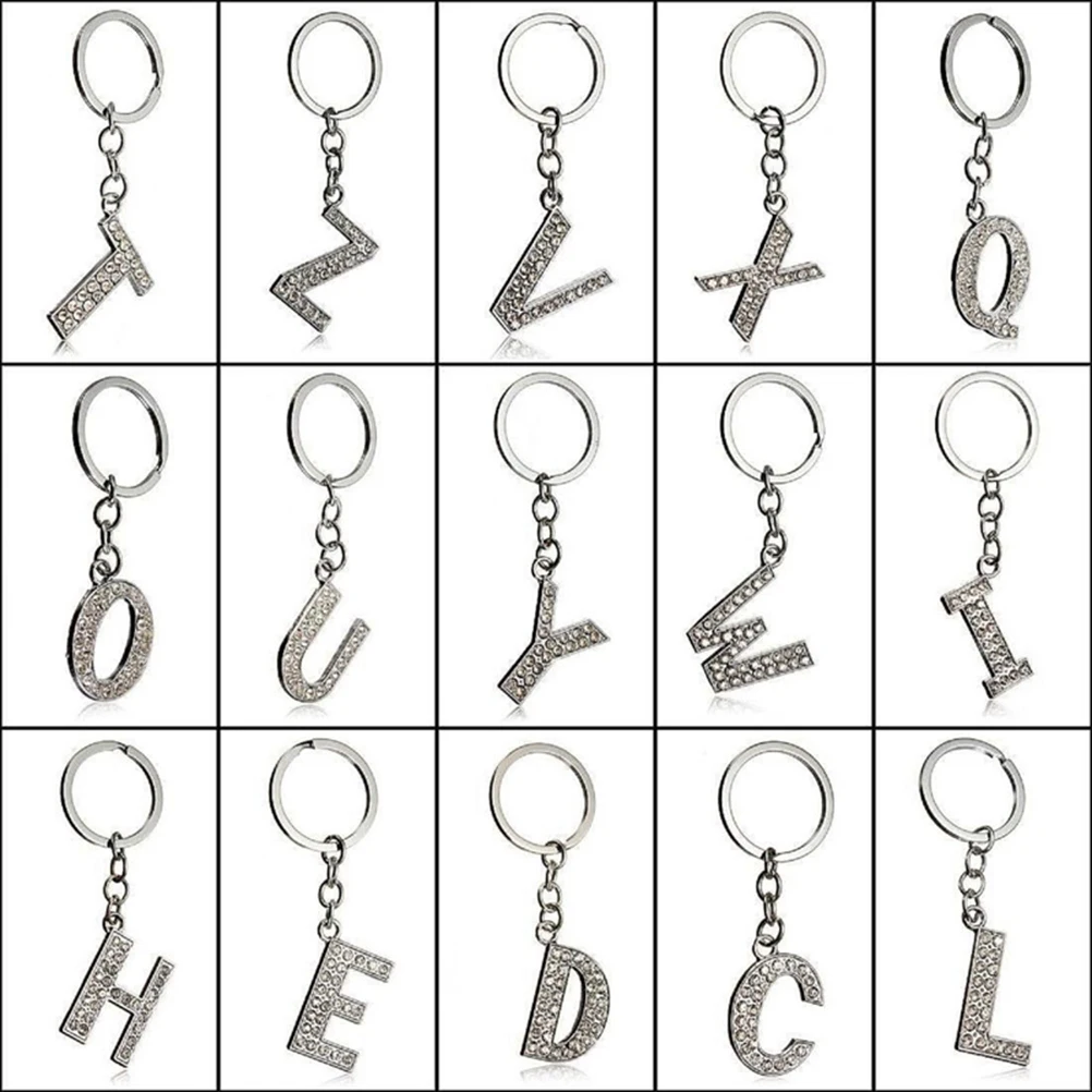 Simple Stylish Letter Key Chain Metal Rhinestones Key Ring Alphabet Keychain Bag Pendant Charm Birthday Gift (Letter V)
Simple Stylish Letter Key Chain Metal Rhinestones Key Ring Alphabet Keychain Bag Pendant Charm Birthday Gift (Letter V)