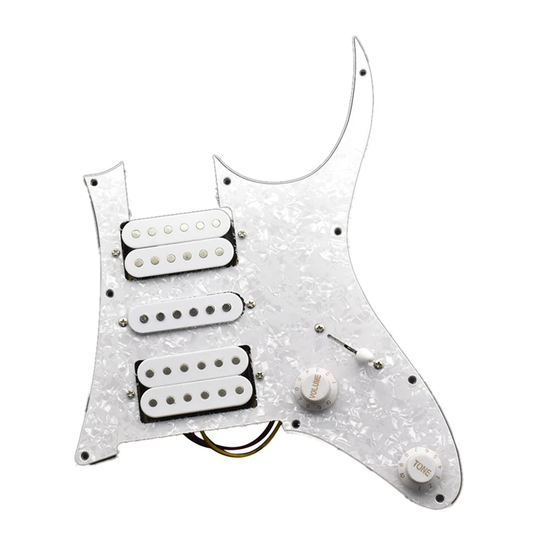 ST Humbucker, Звукосниматели гитары, Предварительно проводной Пикап для гитары Pickguard, запчасти для гитарных инструментов с белым жемчугом
ST Humbucker, Звукосниматели гитары, Предварительно проводной Пикап для гитары Pickguard, запчасти для гитарных инструментов с белым жемчугом