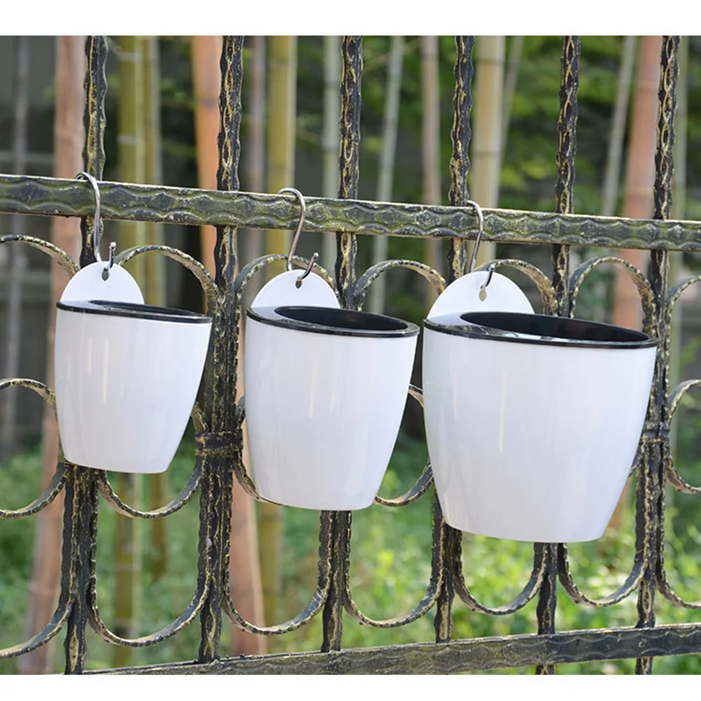 Automatic Watering Planter White Round Self-Watering Flowerpot With Cotton Rope Long Time Water Storage Wall Hanging
Automatic Watering Planter White Round Self-Watering Flowerpot With Cotton Rope Long Time Water Storage Wall Hanging