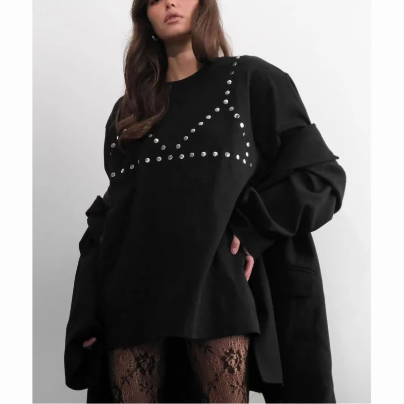 Cotton T-shirt Design Feels Hot Drilling Loose Short Sleeves 2025 Spring and Summer Fashion Street Style Women's Top
Cotton T-shirt Design Feels Hot Drilling Loose Short Sleeves 2025 Spring and Summer Fashion Street Style Women's Top