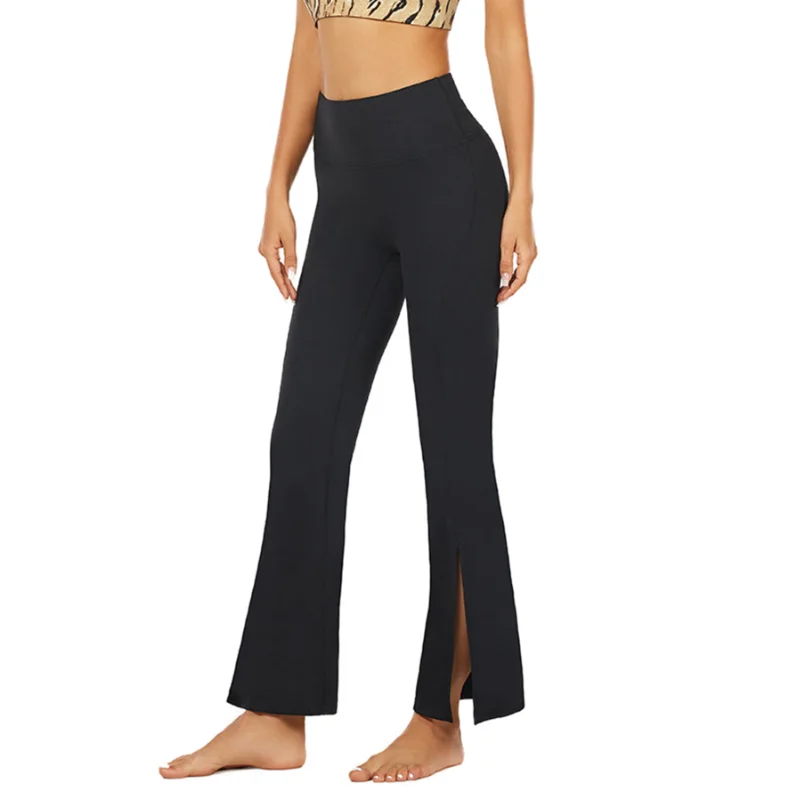 Sporty Elastic Pants Women Fashion Bell-Bottoms Trousers Black Yoga Fitness Dance Pants Summer Casual Solid Versatile Pants
Sporty Elastic Pants Women Fashion Bell-Bottoms Trousers Black Yoga Fitness Dance Pants Summer Casual Solid Versatile Pants