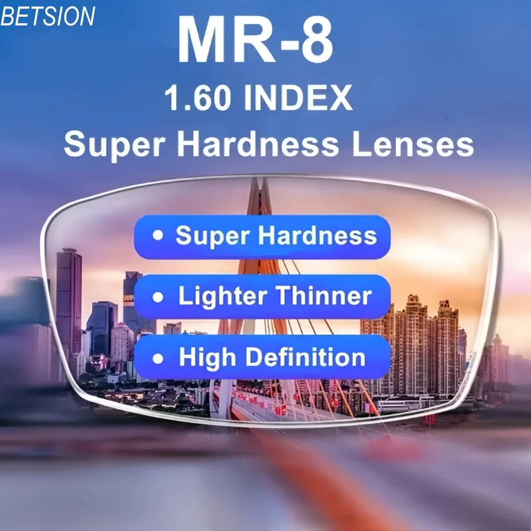 BETSION MR-8 Lens For Rimless UV400 Super Tough Lenses Anti-blue Ray Anti-scratch Aspheric Optical Prescription Lenses
BETSION MR-8 Lens For Rimless UV400 Super Tough Lenses Anti-blue Ray Anti-scratch Aspheric Optical Prescription Lenses