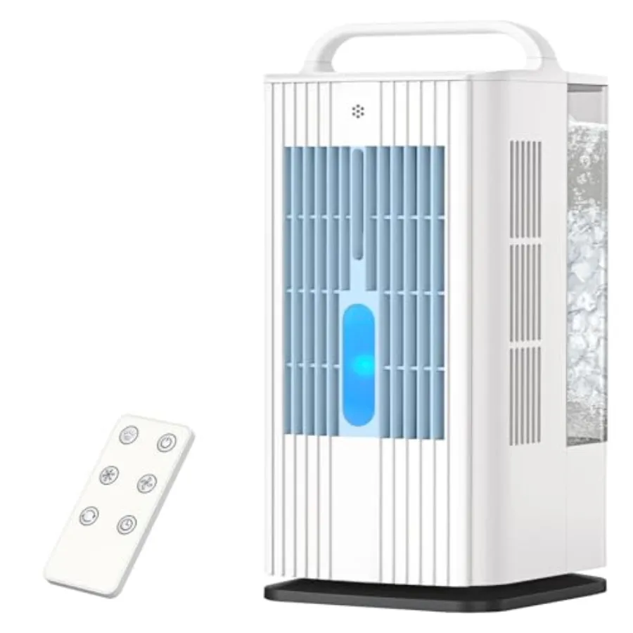 4-in-1 Portable Air Conditioner for Bedroom: Plastic White Evaporative Cooler with 1700ml Tank, 120 Oscillation, 16.5ft Remote,
4-in-1 Portable Air Conditioner for Bedroom: Plastic White Evaporative Cooler with 1700ml Tank, 120 Oscillation, 16.5ft Remote,