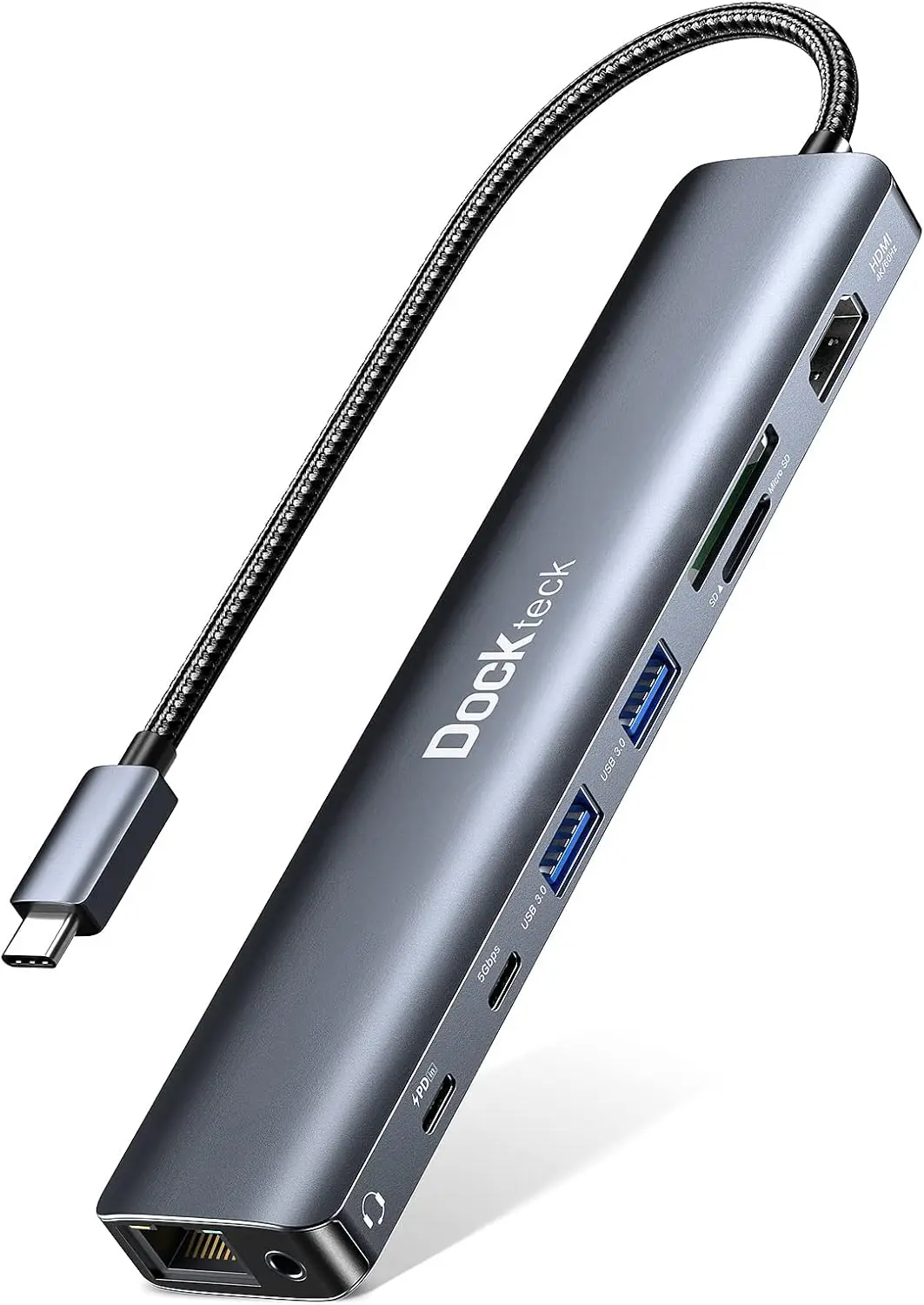 9-in-1 USB-C Hub: HDMI 4K@60Hz, Ethernet, 100W PD, Audio, USB-A Ports for MacBook and More
9-in-1 USB-C Hub: HDMI 4K@60Hz, Ethernet, 100W PD, Audio, USB-A Ports for MacBook and More