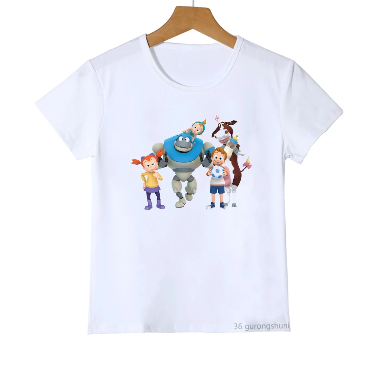 New Boys T-Shirts Funny Arpo The Robot Cartoon Print Tshirts Kids Cute Boys Summer Short Sleeve Top Fashion Casual Kids Clothes
New Boys T-Shirts Funny Arpo The Robot Cartoon Print Tshirts Kids Cute Boys Summer Short Sleeve Top Fashion Casual Kids Clothes