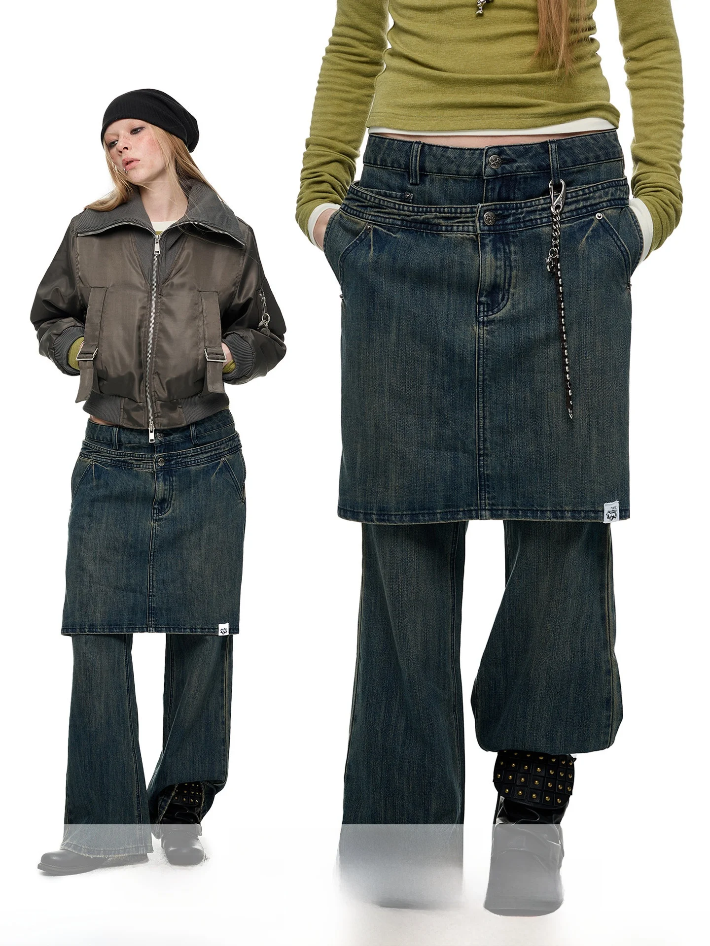 JIKOO Vintage Women's Denim Jeans Multiple Pockets Faded Effect Slimming Long Pants Casual Wide Leg Natural Waist Button Closure
JIKOO Vintage Women's Denim Jeans Multiple Pockets Faded Effect Slimming Long Pants Casual Wide Leg Natural Waist Button Closure