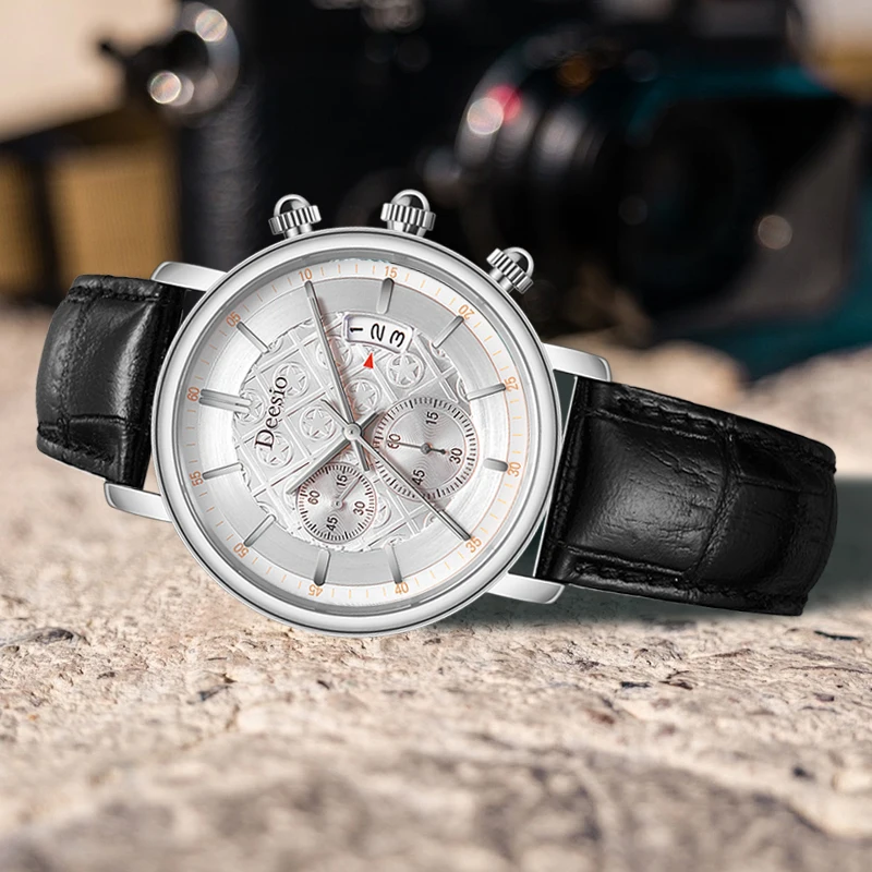 Deesio N265 Men's Quartz Watches Luxury Band Waterproof 30m Automatic Movement Wrist Watch Clock Fashion Casual Black Wristwatch
Deesio N265 Men's Quartz Watches Luxury Band Waterproof 30m Automatic Movement Wrist Watch Clock Fashion Casual Black Wristwatch