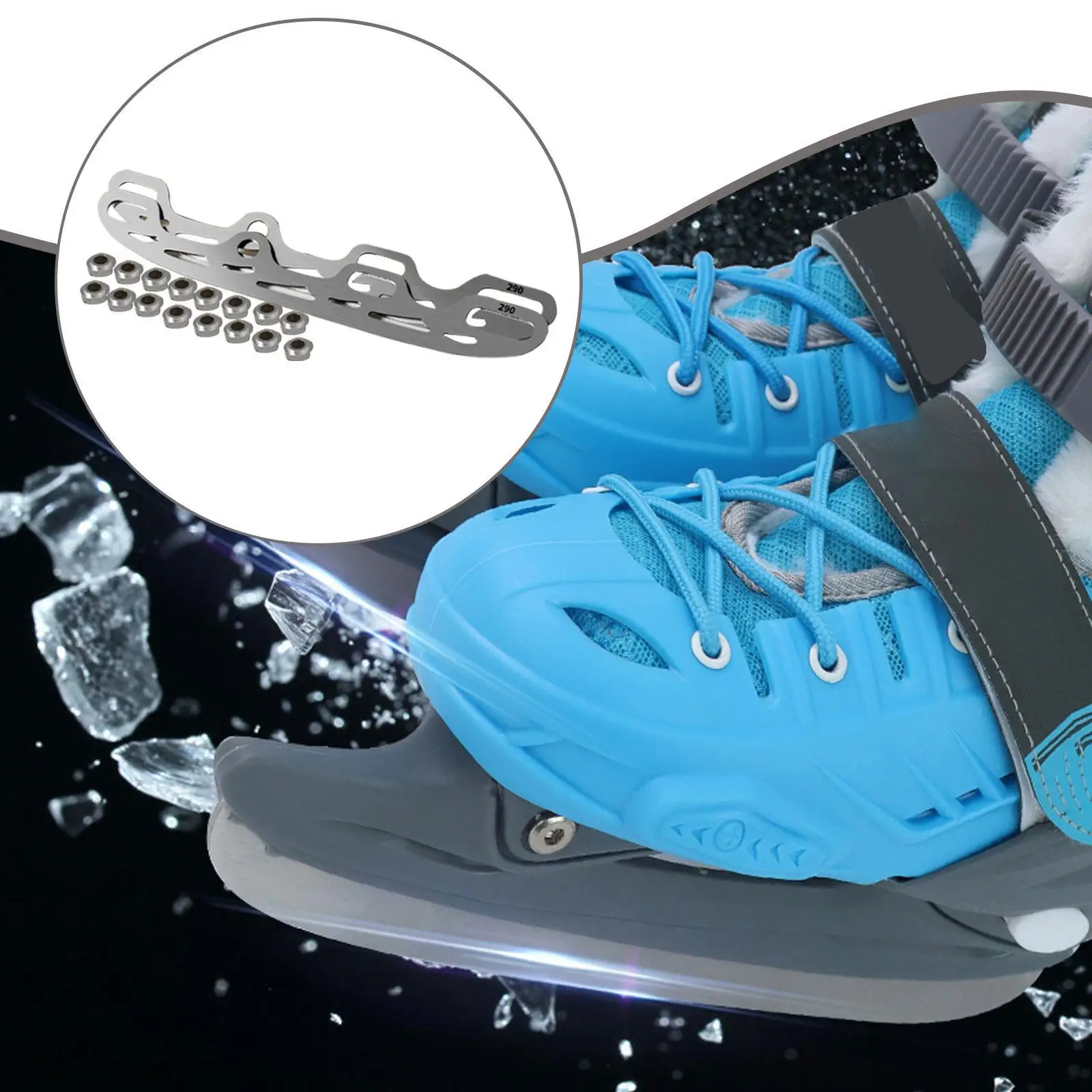 2x Ice Skating Accessories Sturdy Compatible Versatile Stainless Steel Replaceable for Figure Skates Inline Skating
2x Ice Skating Accessories Sturdy Compatible Versatile Stainless Steel Replaceable for Figure Skates Inline Skating