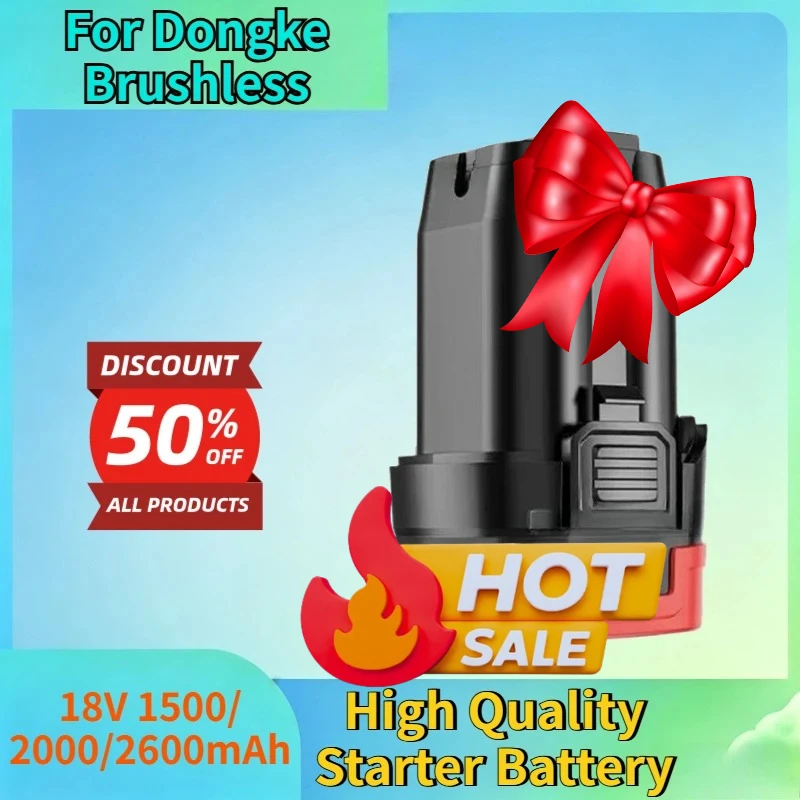 High Quality Starter Battery 18V 1500/2000/2600mAh Li-ion Rechargeable Battery for Dongke Brushless Small Steel Gun Brushless
High Quality Starter Battery 18V 1500/2000/2600mAh Li-ion Rechargeable Battery for Dongke Brushless Small Steel Gun Brushless