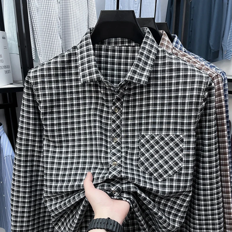 Mens Plaid Pattern Long Sleeve Shirts Casual Tops Breathable Moisture Wicking with Chest Pocket for Men
Mens Plaid Pattern Long Sleeve Shirts Casual Tops Breathable Moisture Wicking with Chest Pocket for Men