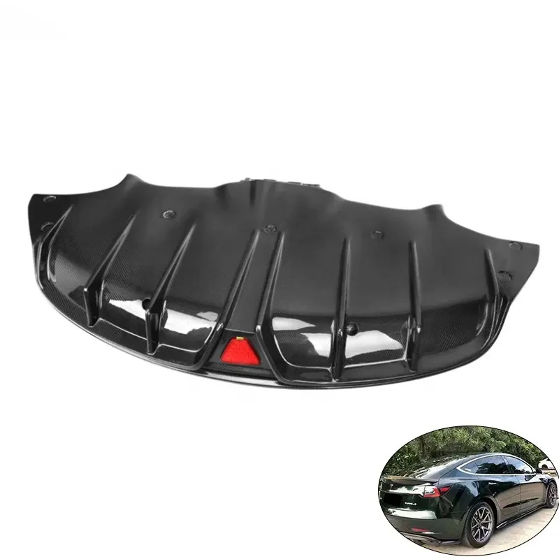 2017-2020 Car Exterior Parts Carbon Fiber Body Part Auto Rear Lip With LED Light For Tesla Model 3 Rear Diffuser
2017-2020 Car Exterior Parts Carbon Fiber Body Part Auto Rear Lip With LED Light For Tesla Model 3 Rear Diffuser